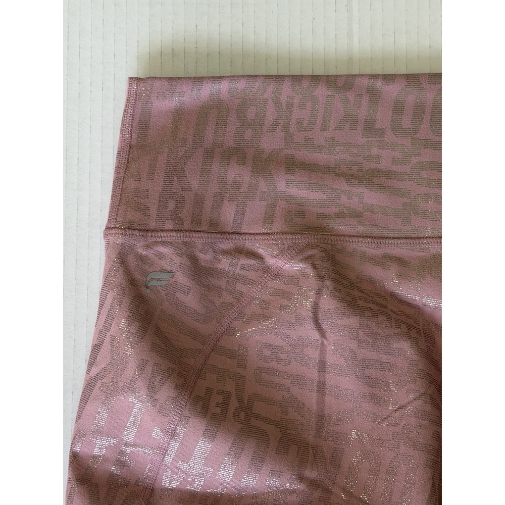 Fabletics Define Powerhold High Waisted 7/8 Leggings Shiny Rosebloom Size Large